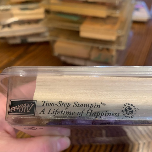 A Lifetime of Happiness rubber stamp set - Picture 4 of 5